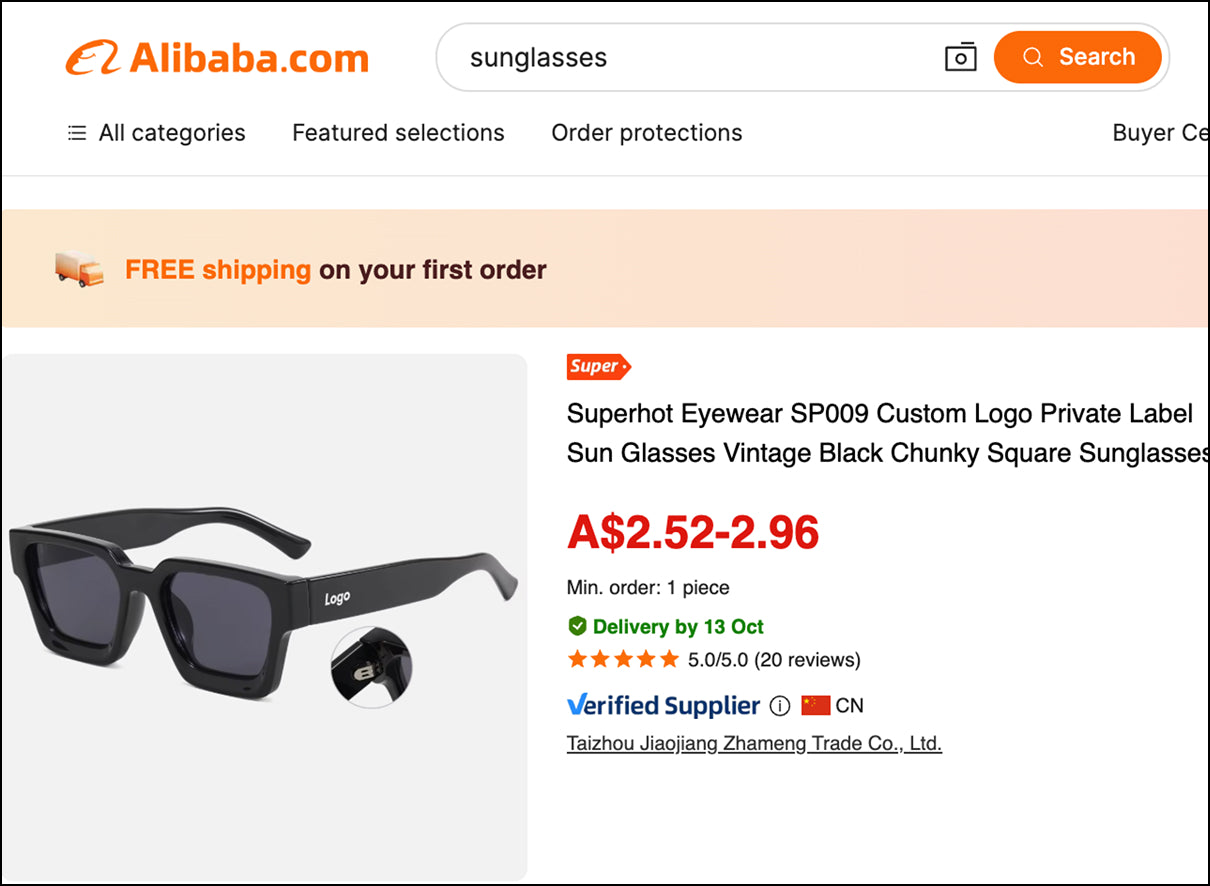 Who made these sunglasses and why do so many of the online-only brands have identical styles?